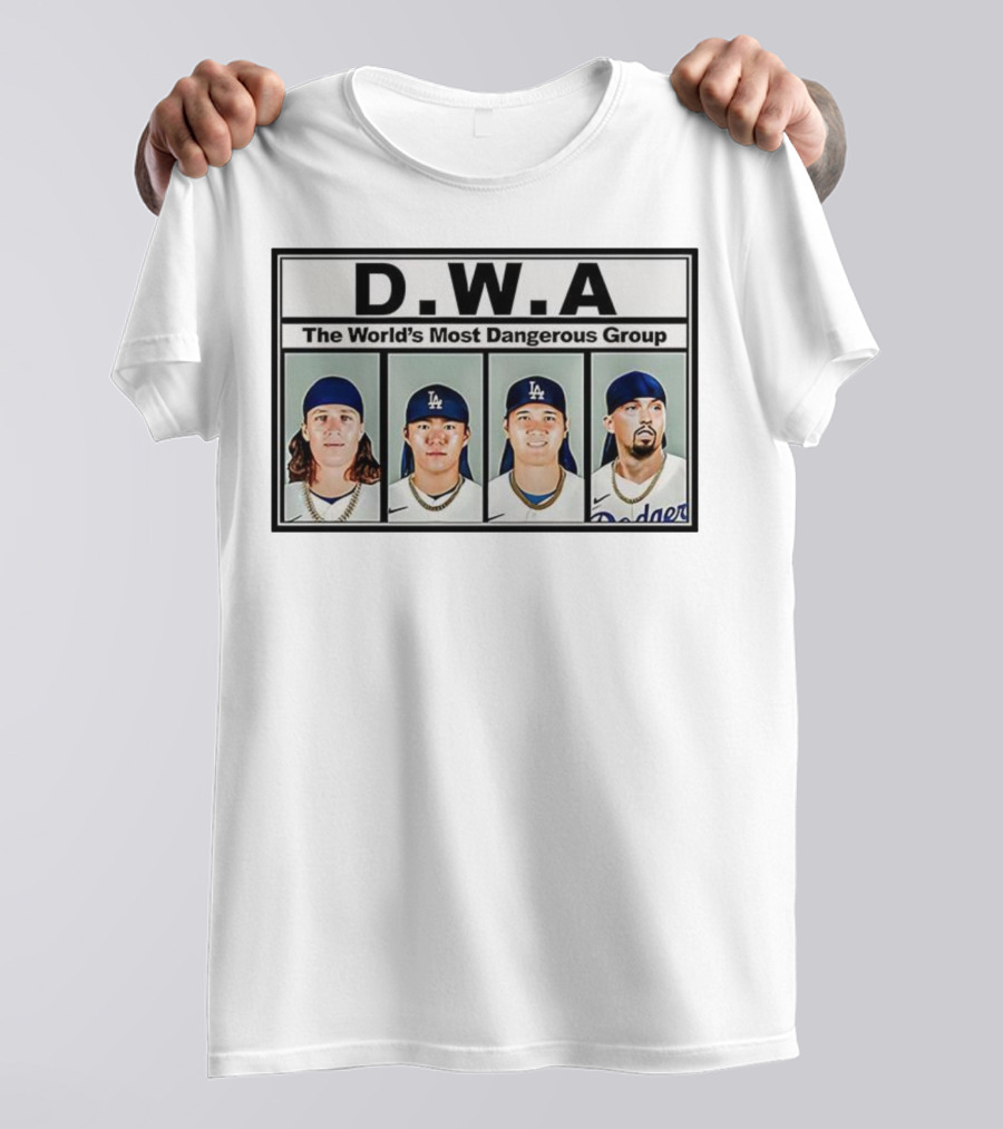 Los Angeles Dodgers D.W.A The World’s Most Dangerous Group T-Shirt