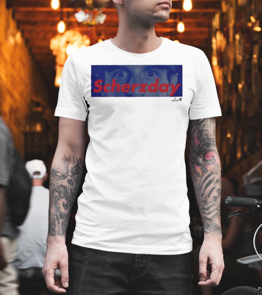 Max Scherzer Scherzday Eyes Toronto Blue Jays T-Shirt