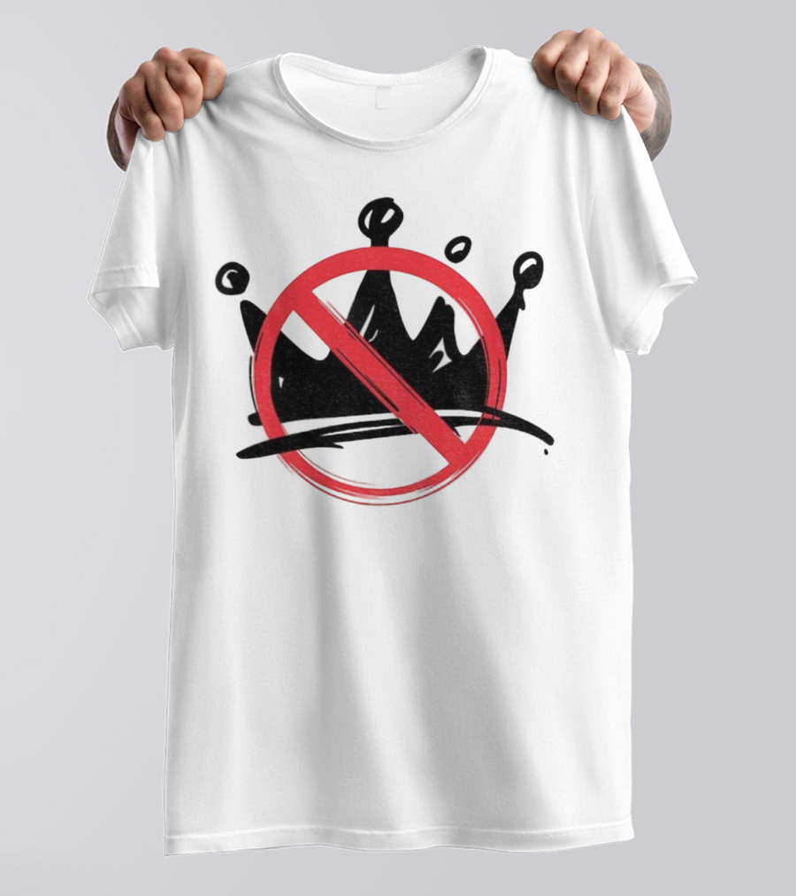 No Kings In America Anti Trump Democracy Political Symbol T-Shirt