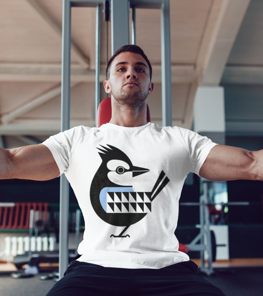 Toronto Blue Jays Retro Blue Bird Baseball Illustration T-Shirt