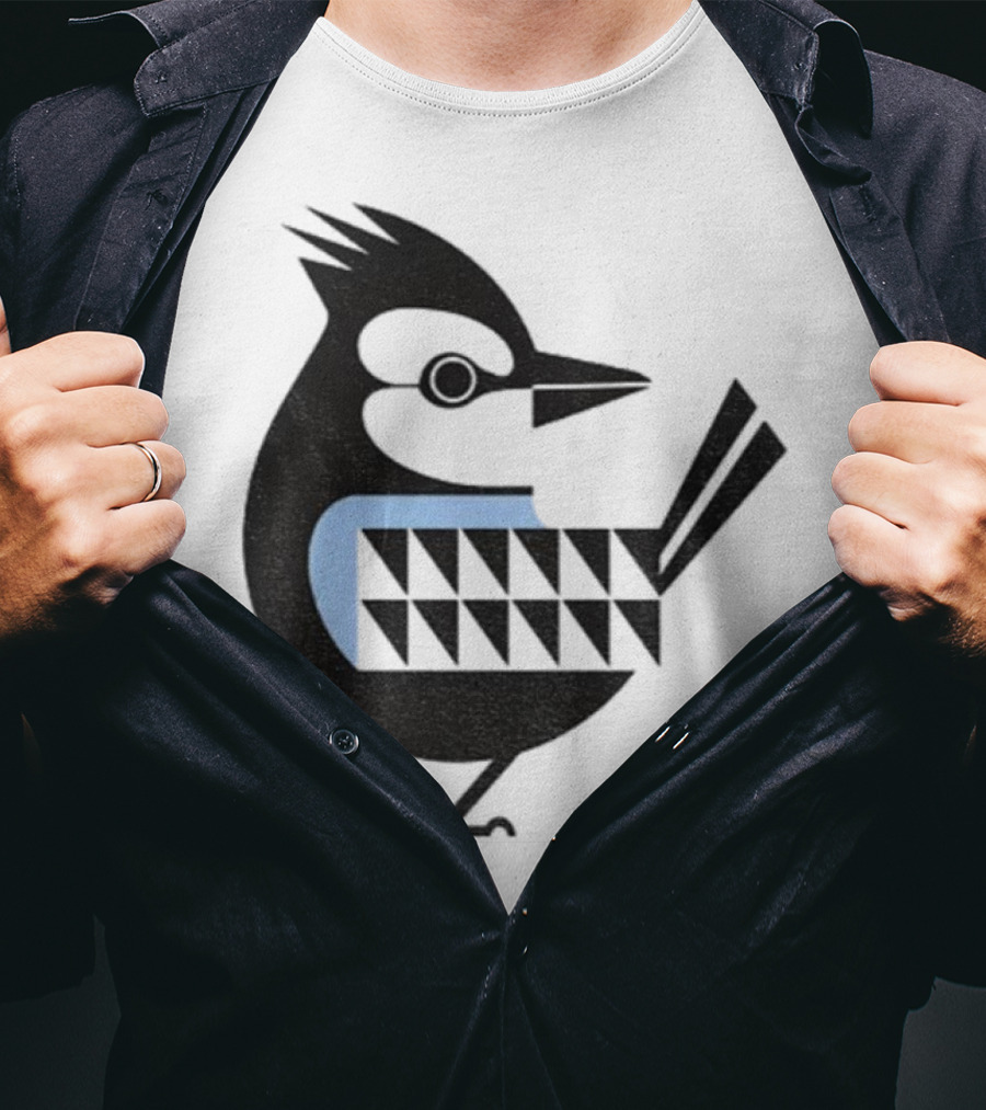 Toronto Blue Jays Retro Blue Bird Baseball Illustration T-Shirt