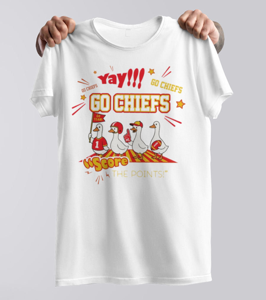 Yay Go Chiefs Score The Points Go Team Yay 2025 T-Shirt
