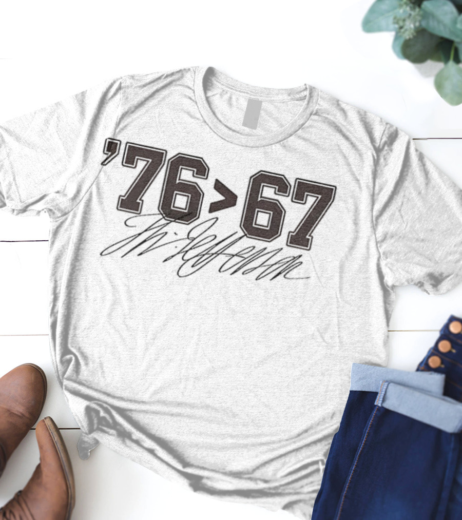 Thomas Jefferson '76 Greater Than '67 Self-Evident T-Shirt