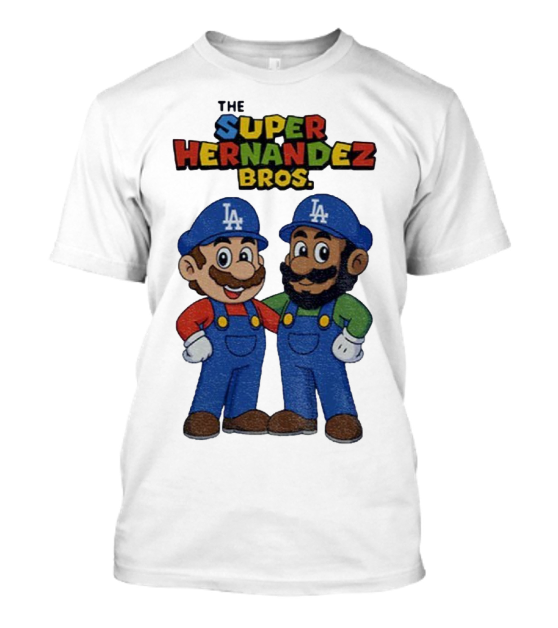 The Super Hernandez Bros LA Baseball Theme T-Shirt