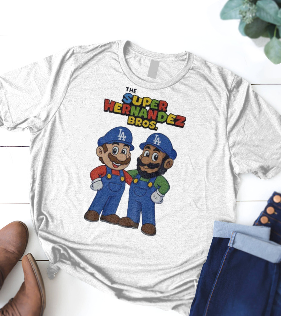 The Super Hernandez Bros LA Baseball Theme T-Shirt