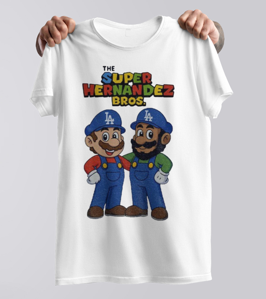 The Super Hernandez Bros LA Baseball Theme T-Shirt