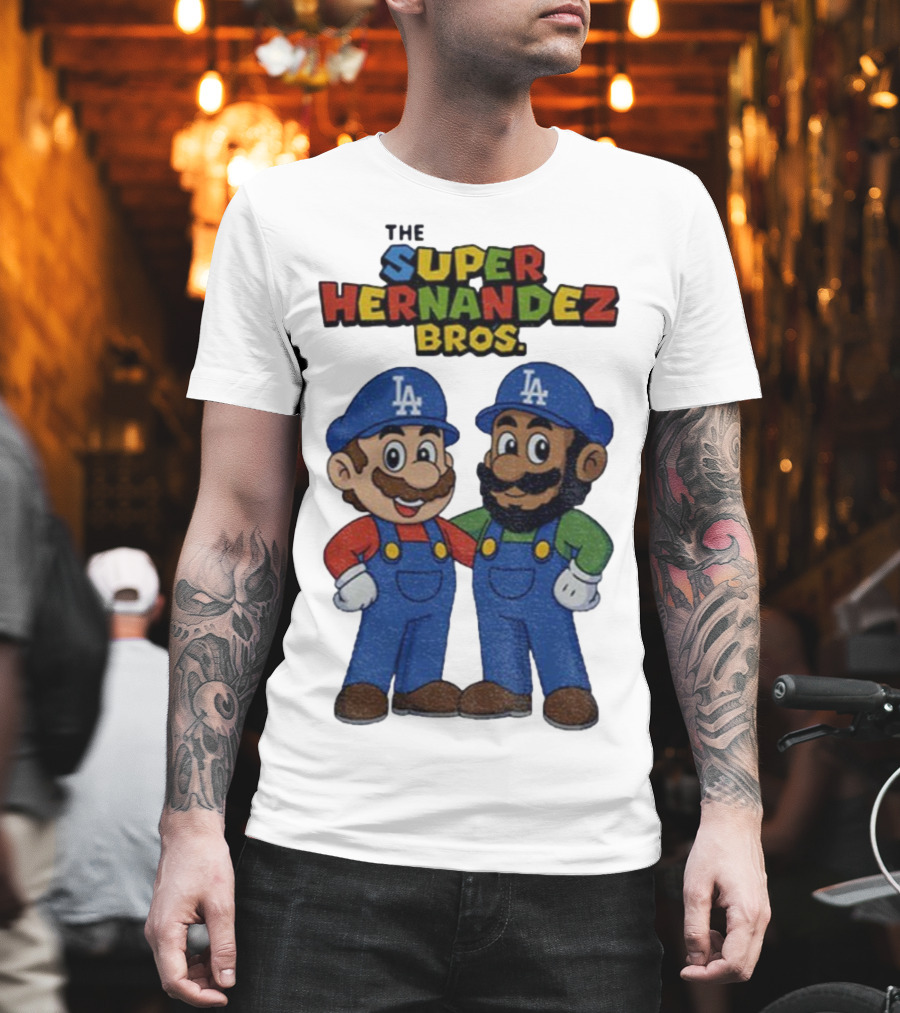 The Super Hernandez Bros LA Baseball Theme T-Shirt