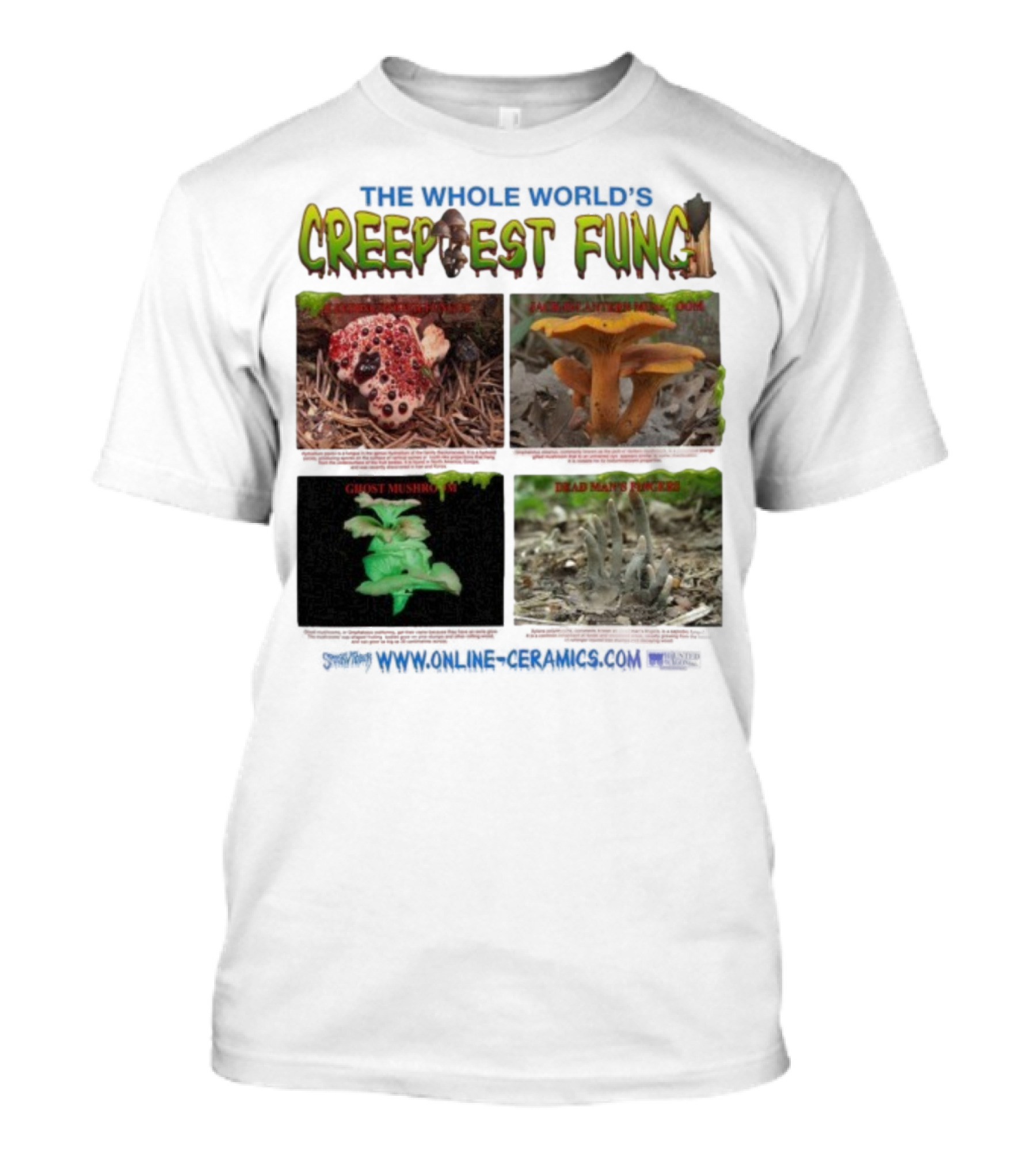 THE WHOLE WORLD'S CREEPIEST FUNG DEAD MAN'S FINGERS BLEEDING TOOTH MUSHROOM理念 T-Shirt