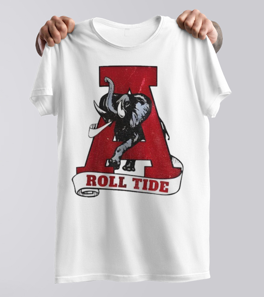 Vintage Roll Tide Alabama Crimson Tide Elephant Retro A T-Shirt