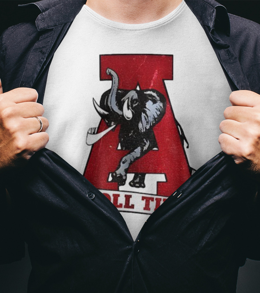 Vintage Roll Tide Alabama Crimson Tide Elephant Retro A T-Shirt