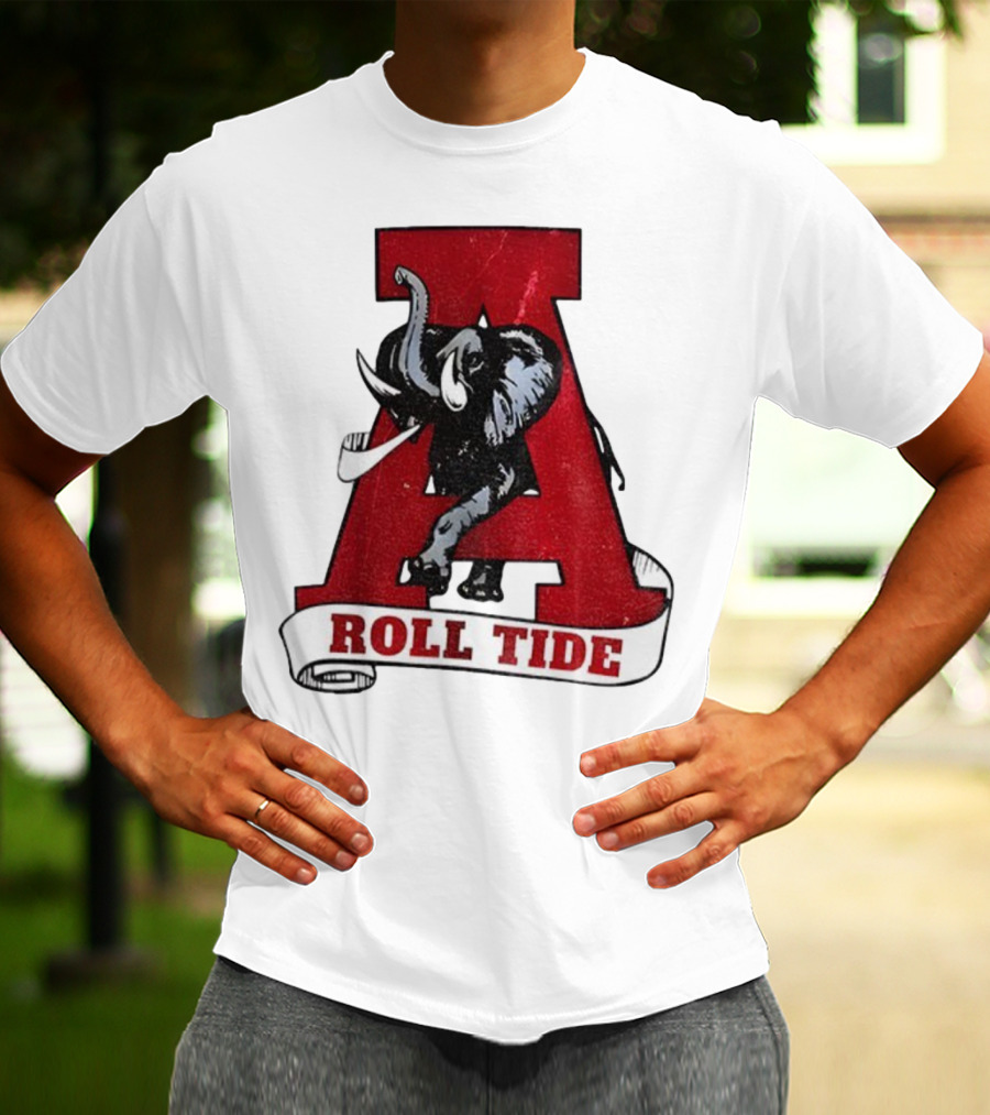 Vintage Roll Tide Alabama Crimson Tide Elephant Retro A T-Shirt