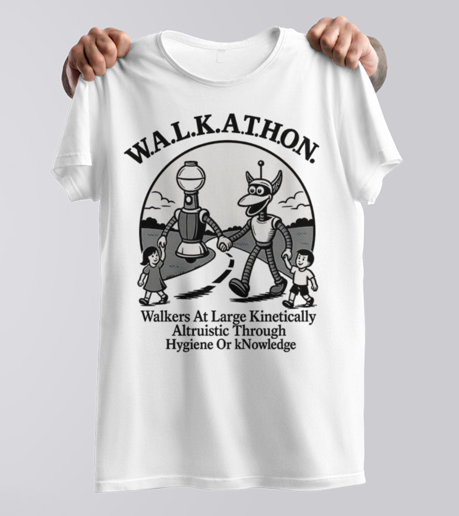 W.A.L.K.A.T.H.O.N. Walkers At Large Kinetically Altruistic Through Hygiene Or Knowledge T-Shirt
