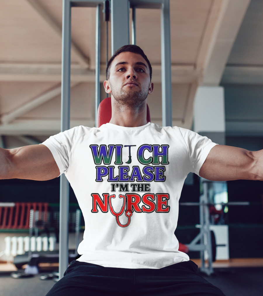 Witch Please I'm The Nurse Halloween Stethoscope T-Shirt