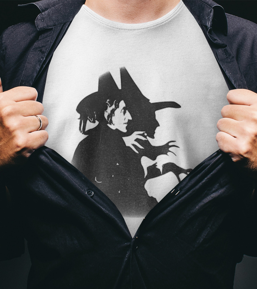 Wicked Witch Of The West Silhouette Halloween Oz Wizard T-Shirt
