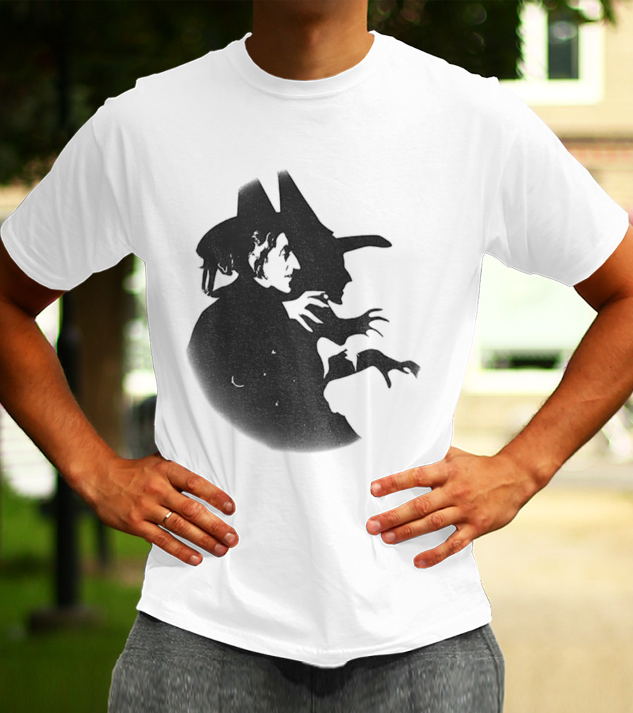 Wicked Witch Of The West Silhouette Halloween Oz Wizard T-Shirt