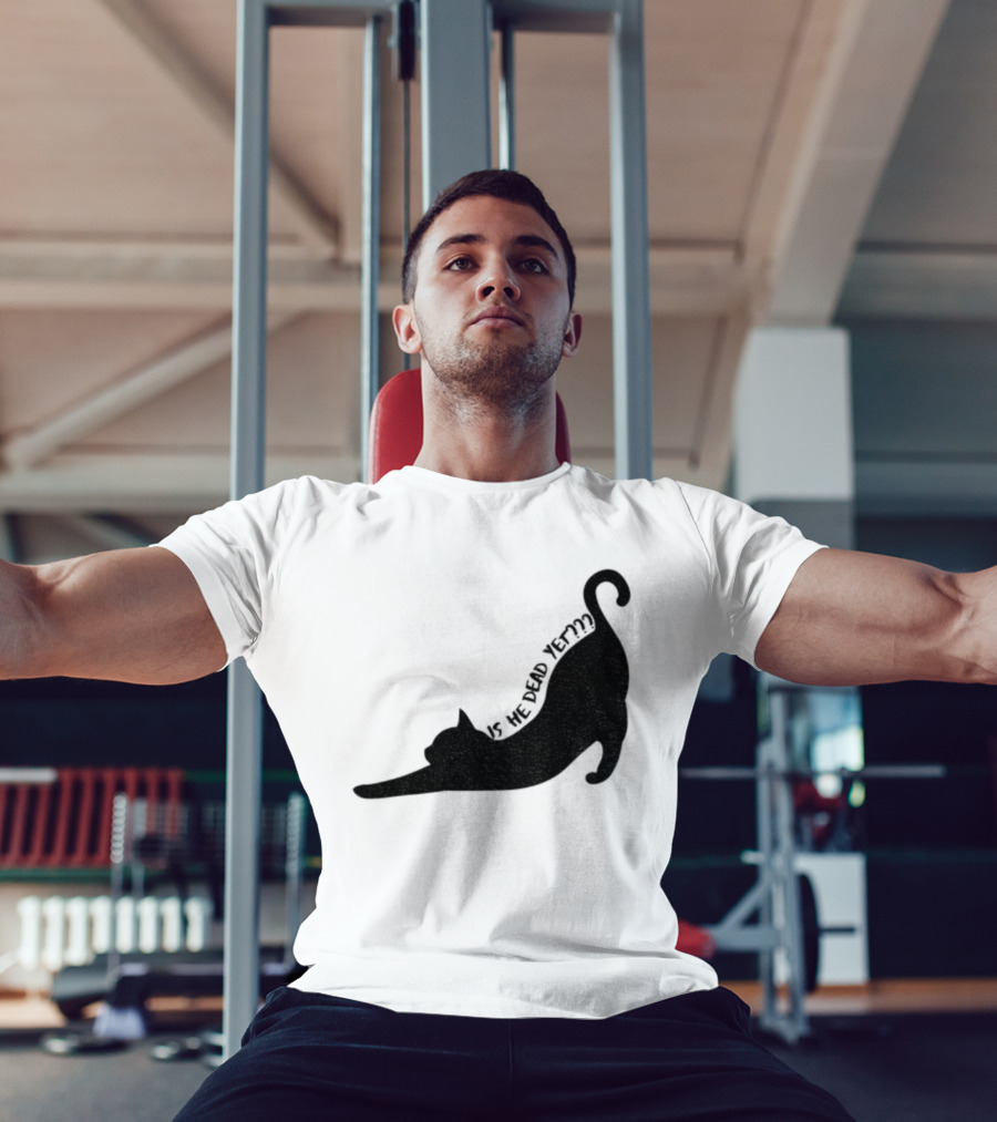 Anti-Trump Cat Is He Dead Yet Funny Political Humor T-Shirt