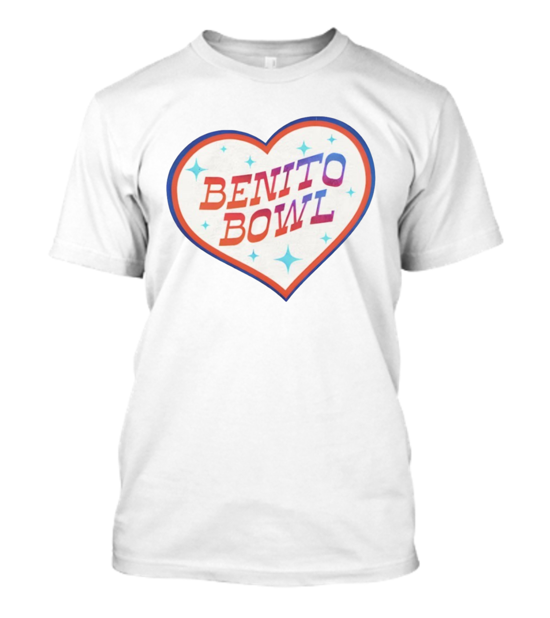 Benito Bowl Heart Design Football 2026 Super Bowl T-Shirt