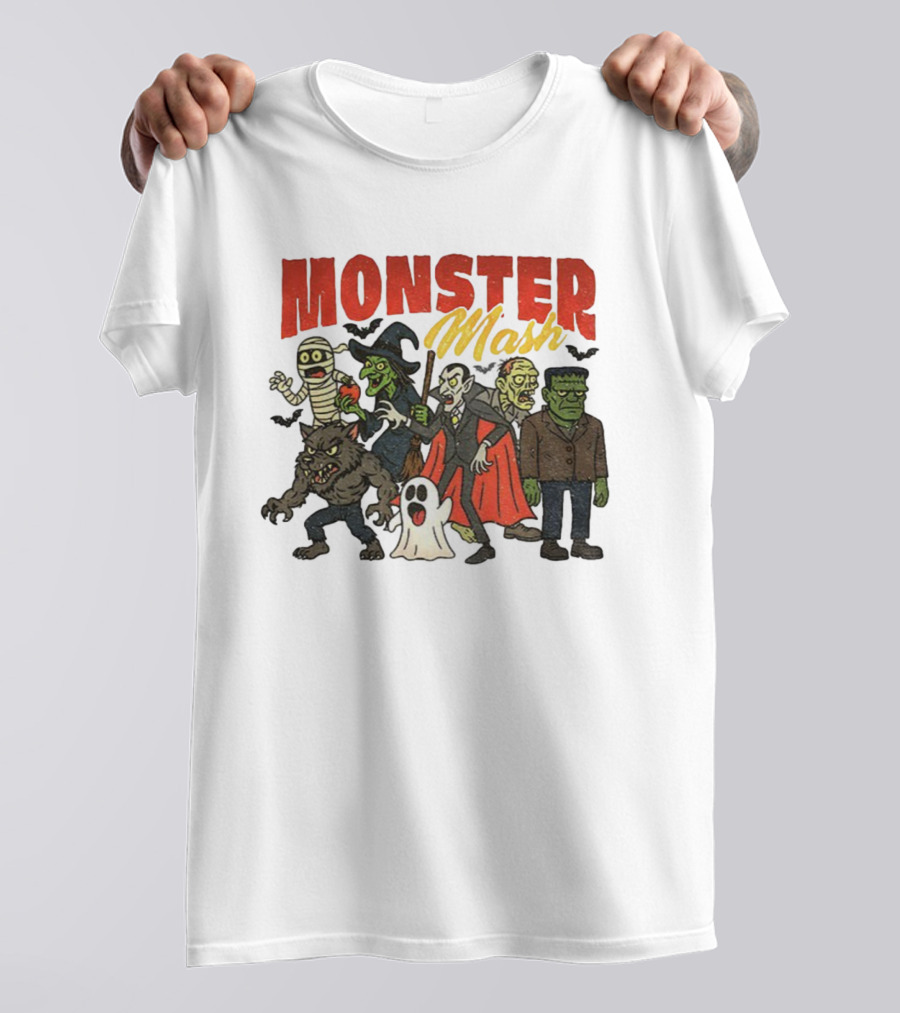 Monster Mash Vintage Horror Movie Vampire Monster Bash T-Shirt
