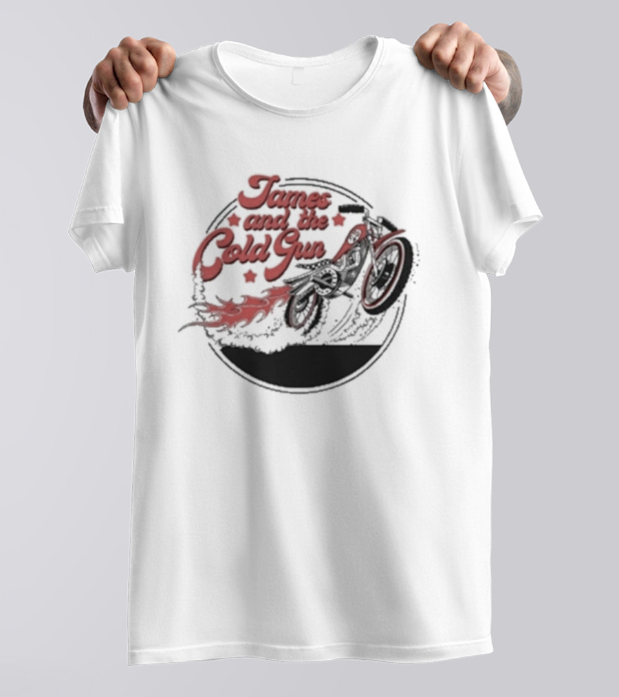 James And The Cold Gun Cut The Breaks Motor Bike T-Shirt