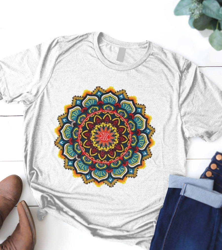 Mandala FDT Anti Trump Feminist Flower Pattern T-Shirt
