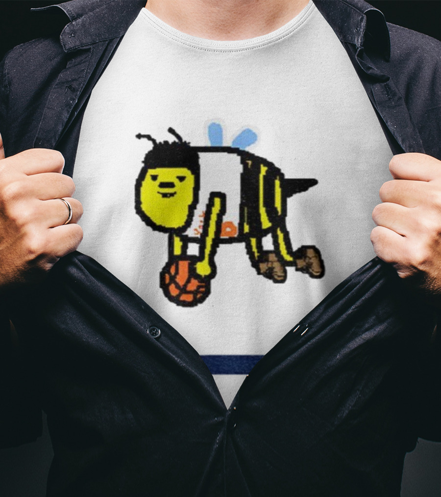 OG Anuno-bee Dribbling Basketball Knicks Paint Style T-Shirt