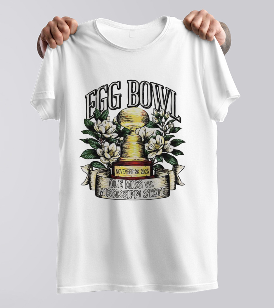 Egg Bowl November 28 2025 Ole Miss Vs Mississippi State Trophy Magnolia T-Shirt
