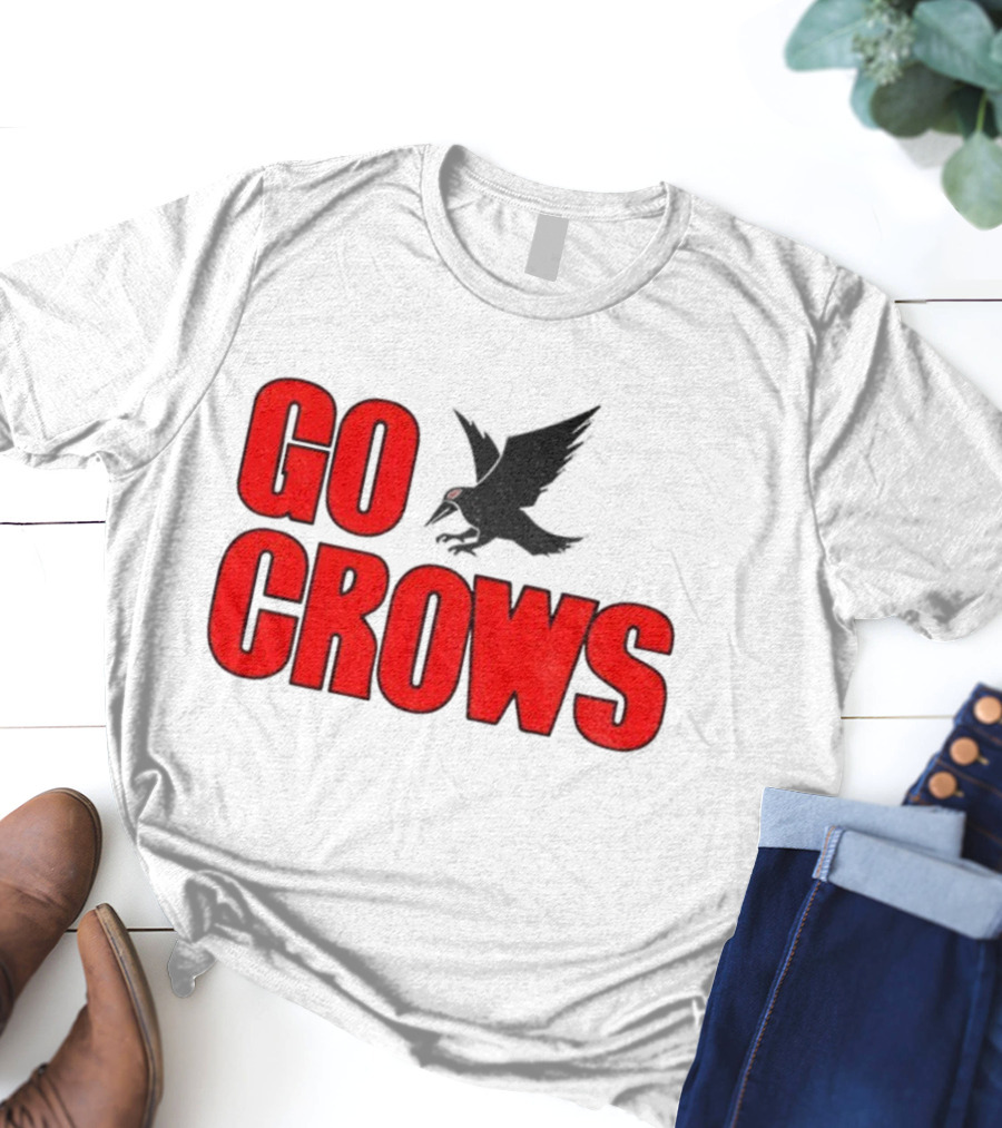 Tom Welling Go Crows Football Enthusiast Ravens Team Spirit T-Shirt