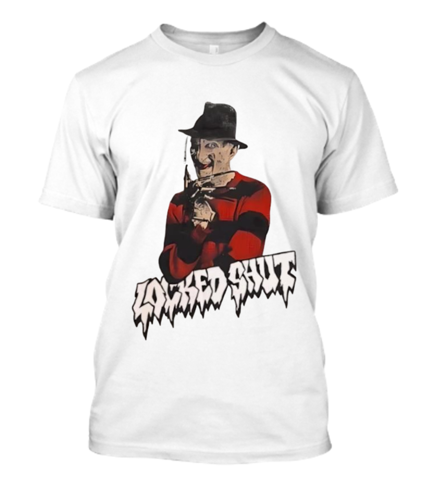 Freddy Krueger Locked Shut Nightmare Horror Character T-Shirt