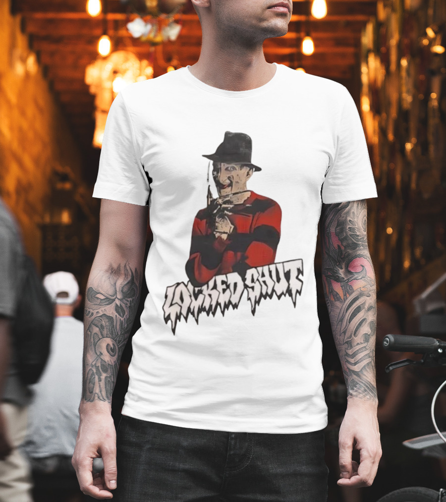 Freddy Krueger Locked Shut Nightmare Horror Character T-Shirt