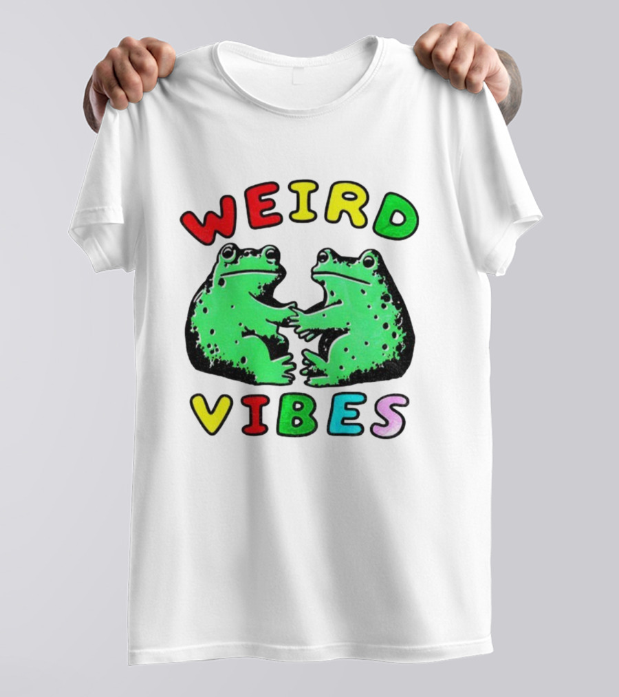 Weird Vibes Funny Frog Cottagecore Toad T-Shirt