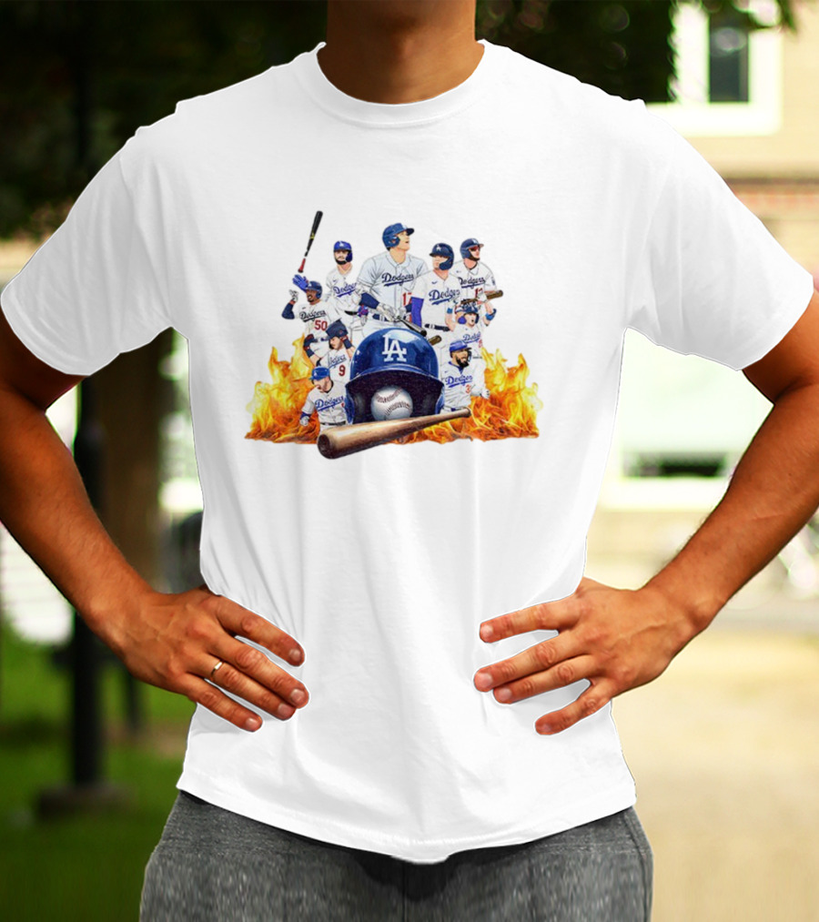 Los Angeles Dodgers 2025 MLB Champions Team Players Baseball T-Shirt