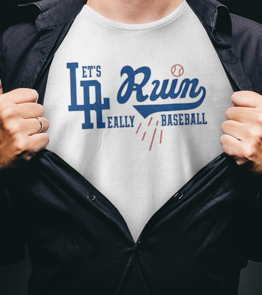 Los Angeles Dodgers Let's Ruin Earlly Baseball T-Shirt
