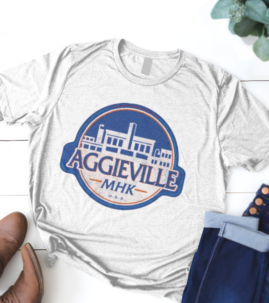 Aggieville MHK USA Manhattan Iconic Retro Style T-Shirt