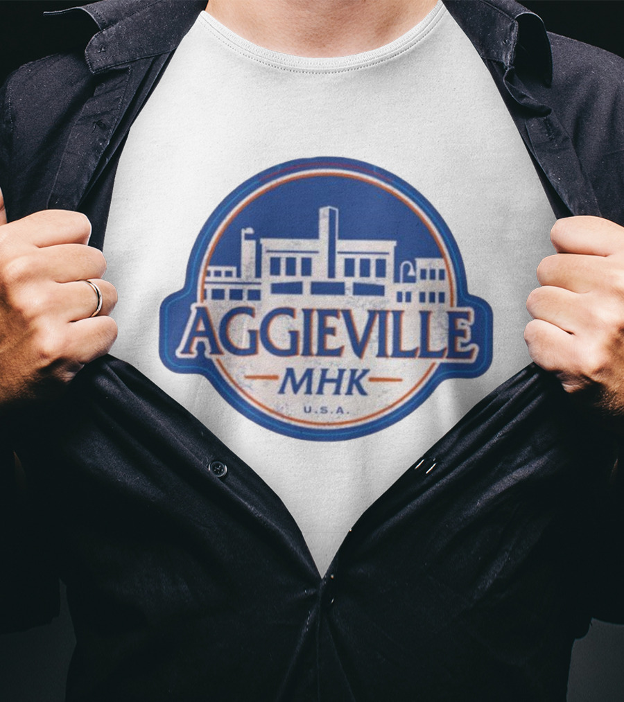 Aggieville MHK USA Manhattan Iconic Retro Style T-Shirt