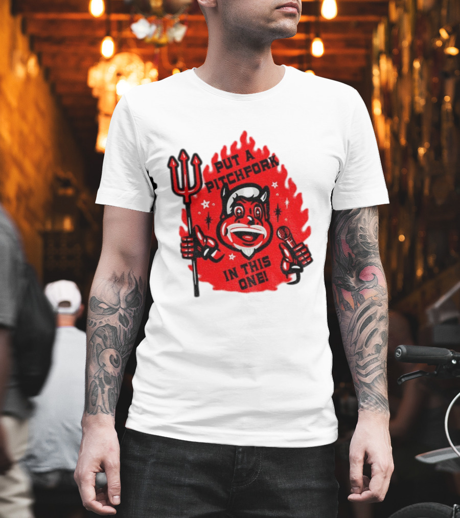 New Jersey Put A Pitchfork In This One NHL Devil Flame Retro T-Shirt