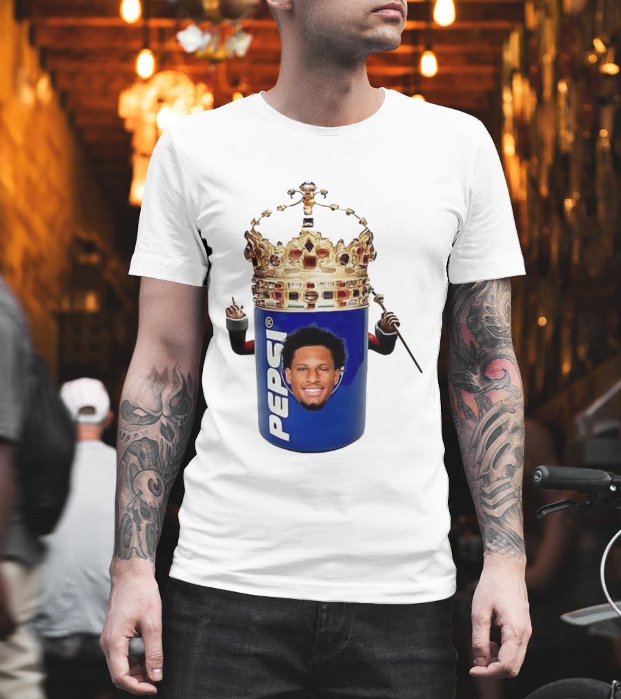 Oronde Gadsden Pepsi Crown Los Angeles Chargers King Parody T-Shirt