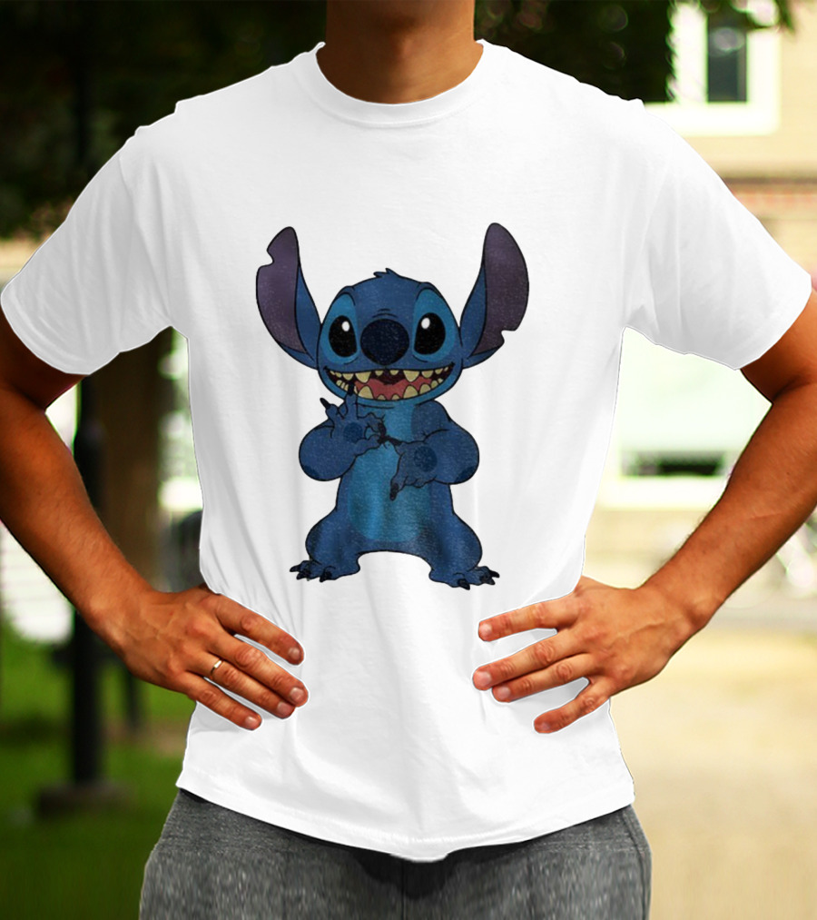 Six Seven 6 7 Meme Funny Stitch Hands Character T-Shirt