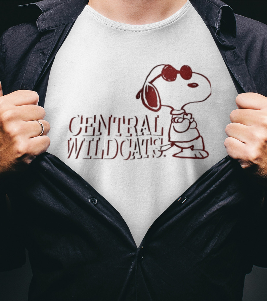 Central Wildcats Snoopy Arizona Wildcats T-Shirt