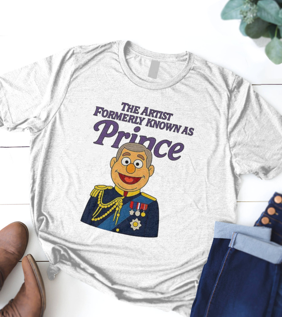 The Artist Formerly Known As Prince Andrew Caricature Royal Cartoon T-Shirt