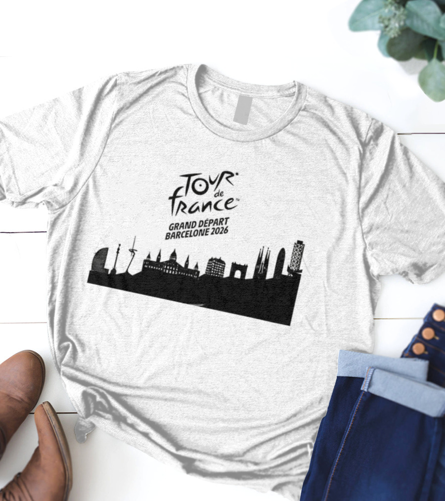 Tour De France Grand Depart Barcelone 2026 Skyline T-Shirt