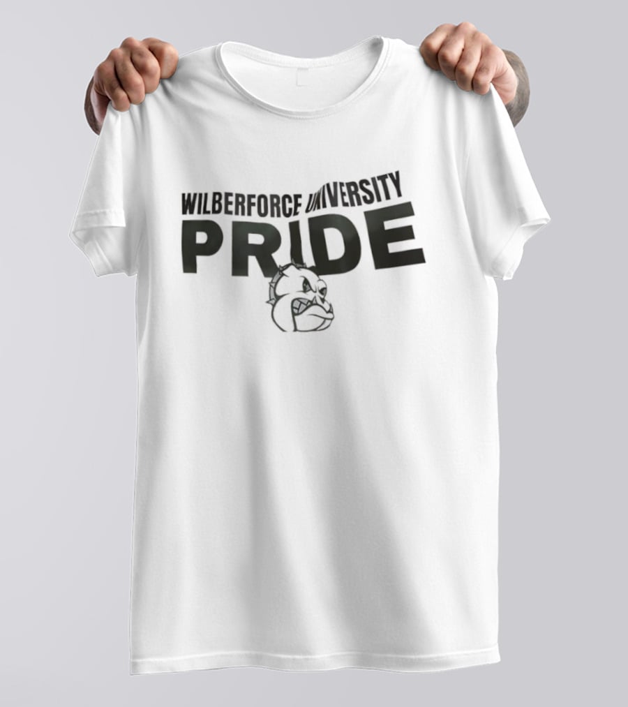 Wilberforce University Pride Bulldog Emblem T-Shirt