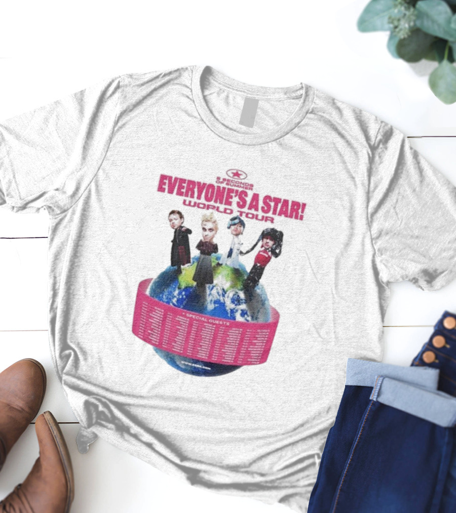 5 Seconds Of Summer Everyone's A Star Tour 2026 With Special Guests T-Shirt