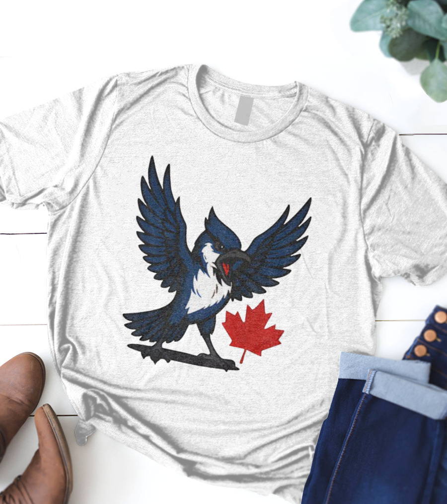 Toronto Blue Jays Canadian Blue Jay Go Jays Maple Leaf T-Shirt