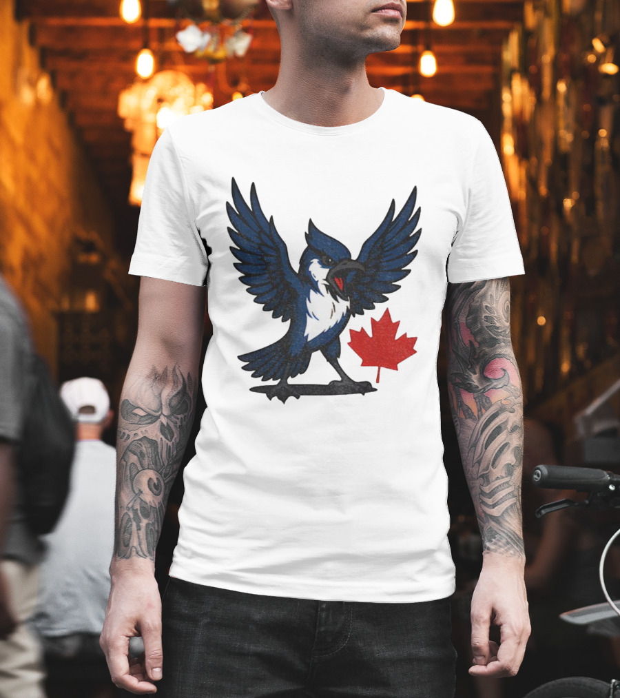 Toronto Blue Jays Canadian Blue Jay Go Jays Maple Leaf T-Shirt