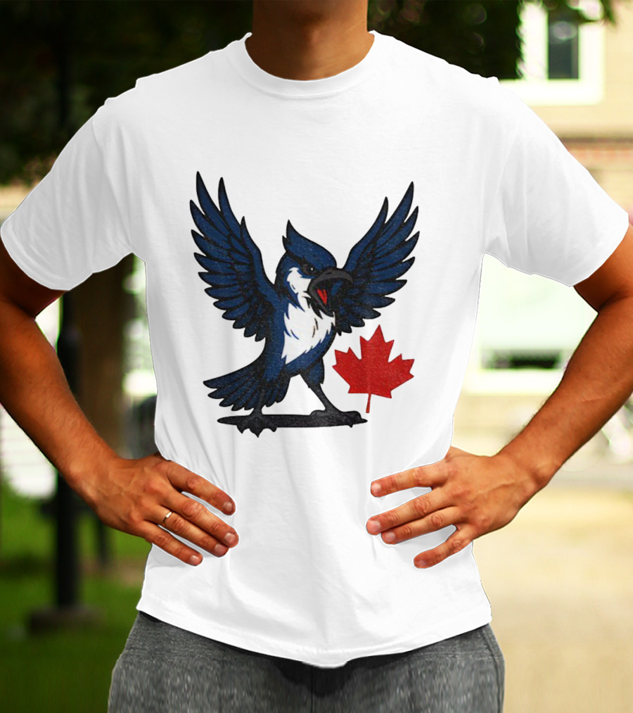 Toronto Blue Jays Canadian Blue Jay Go Jays Maple Leaf T-Shirt