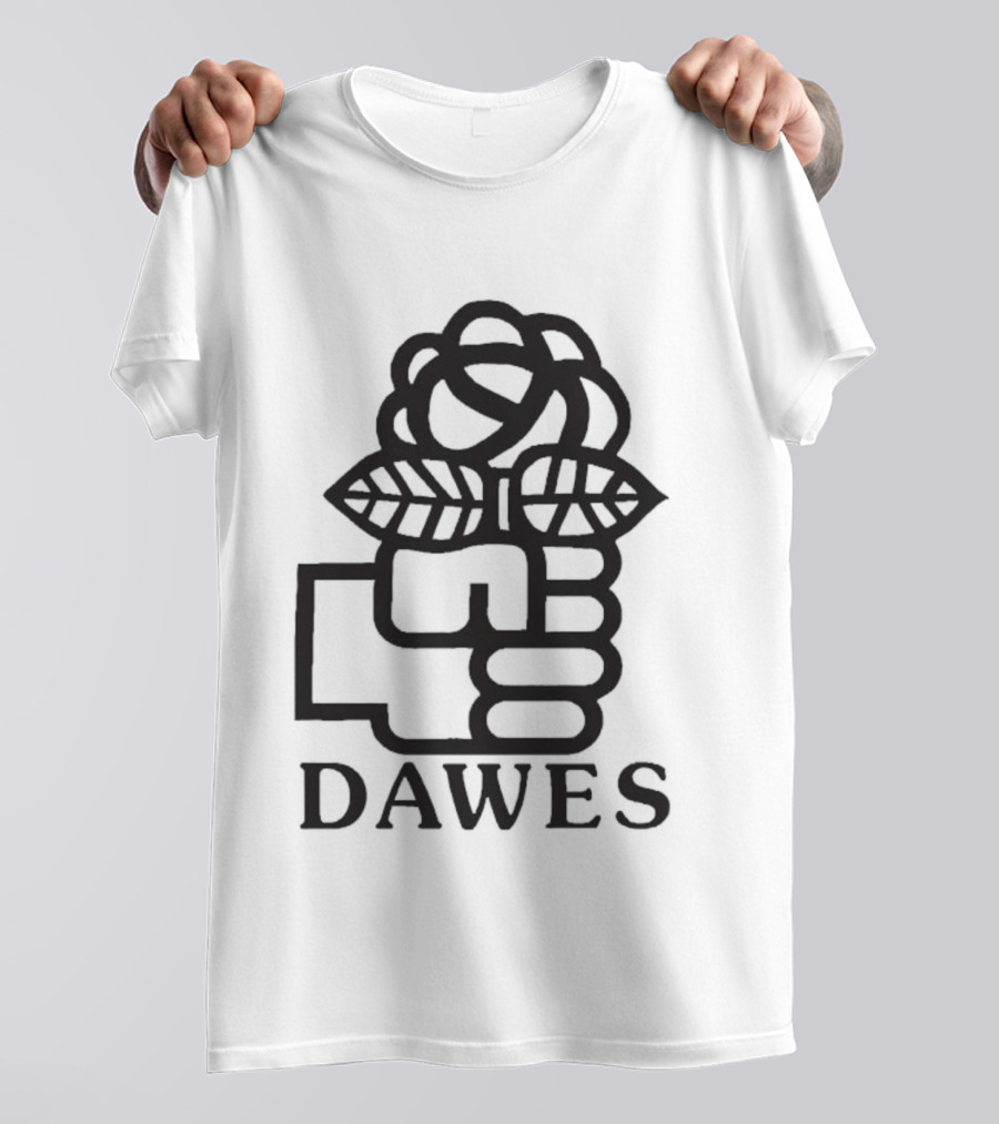 Dawes Rose Fist Symbol Icon T-Shirt