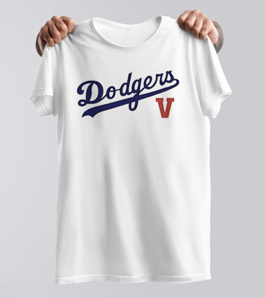 Los Angeles Dodgers V BTS Tae Hyung 95 Baseball Collaboration T-Shirt