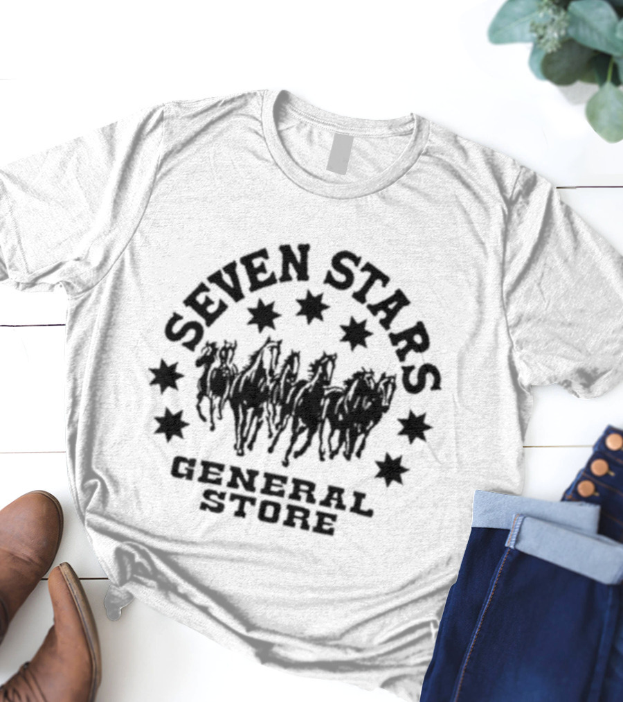 Seven Stars General Festival All Day All Night Dancing Cowboys T-Shirt