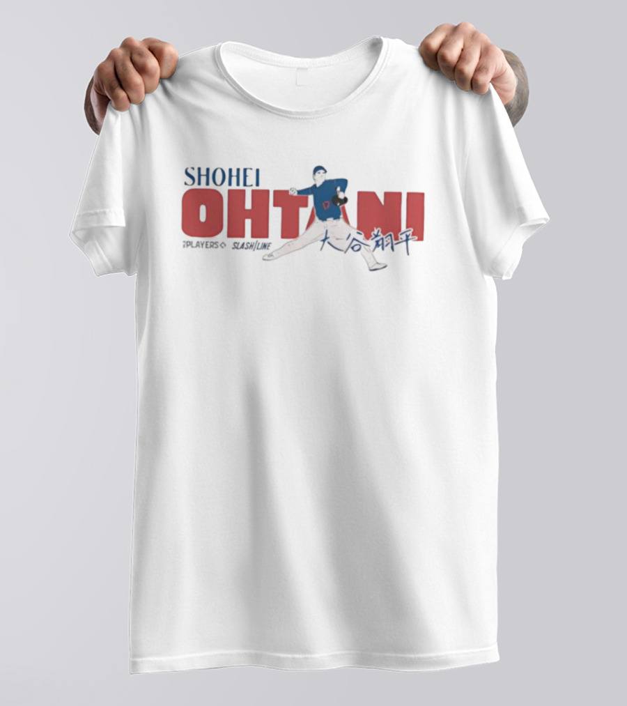 Shohei Ohtani Kanji Signature Pitching Action Japanese Baseball Player T-Shirt