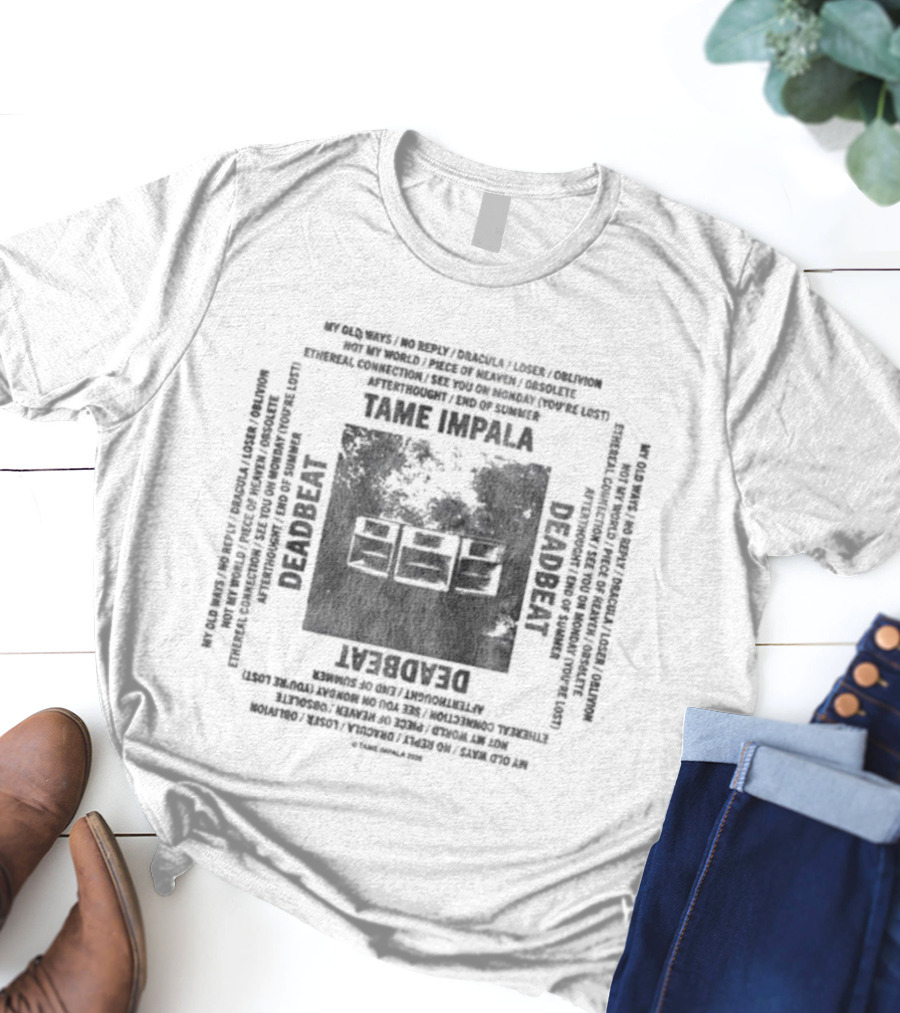 Tame Impala Deadbeat Speaker Music Concert Tour Dates Vintage Style T-Shirt